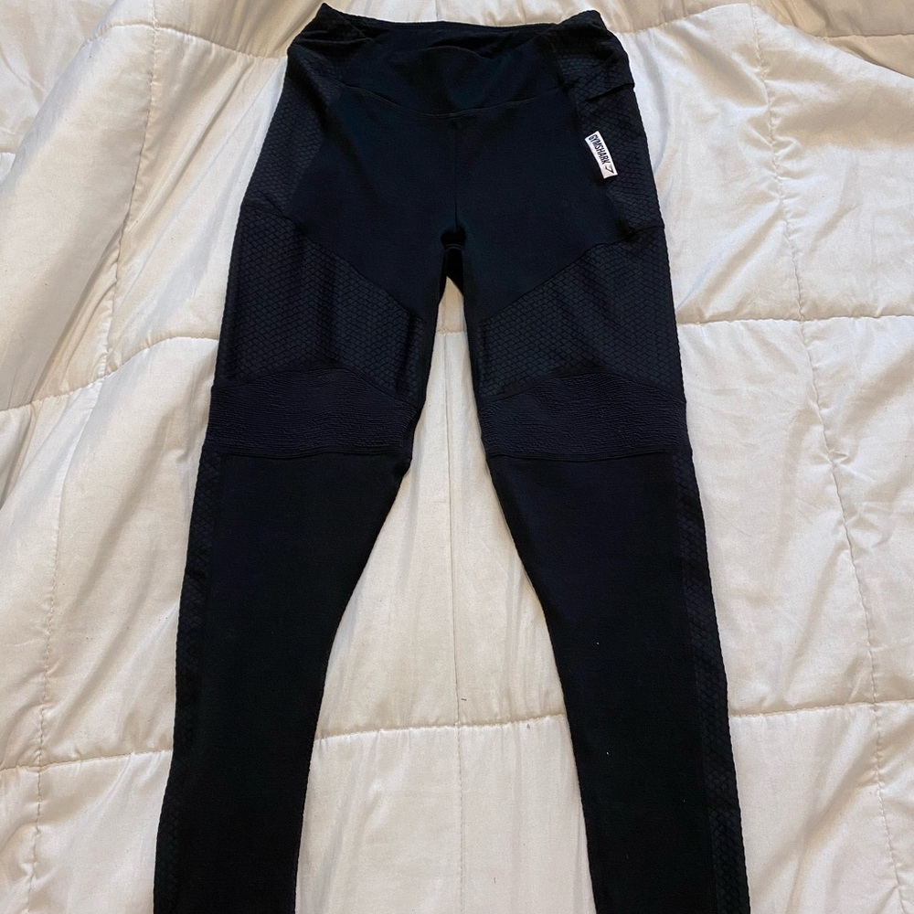 Gymshark Black Texture Leggings